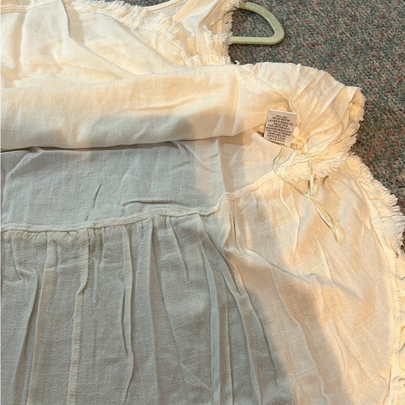 NWT Umgee Sleeveless cream tank size small cotton/linen blend - Picture 6 of 8
